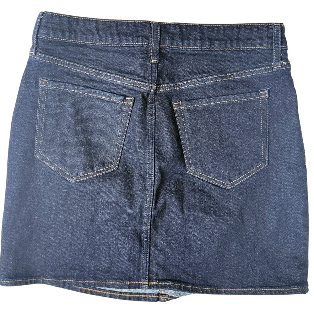 Old Navy Dark Blue A-Line Denim Skirt Size 8 - Picture 7 of 7
